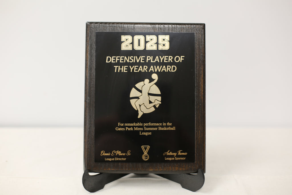 8x10 Metal Award Plaque