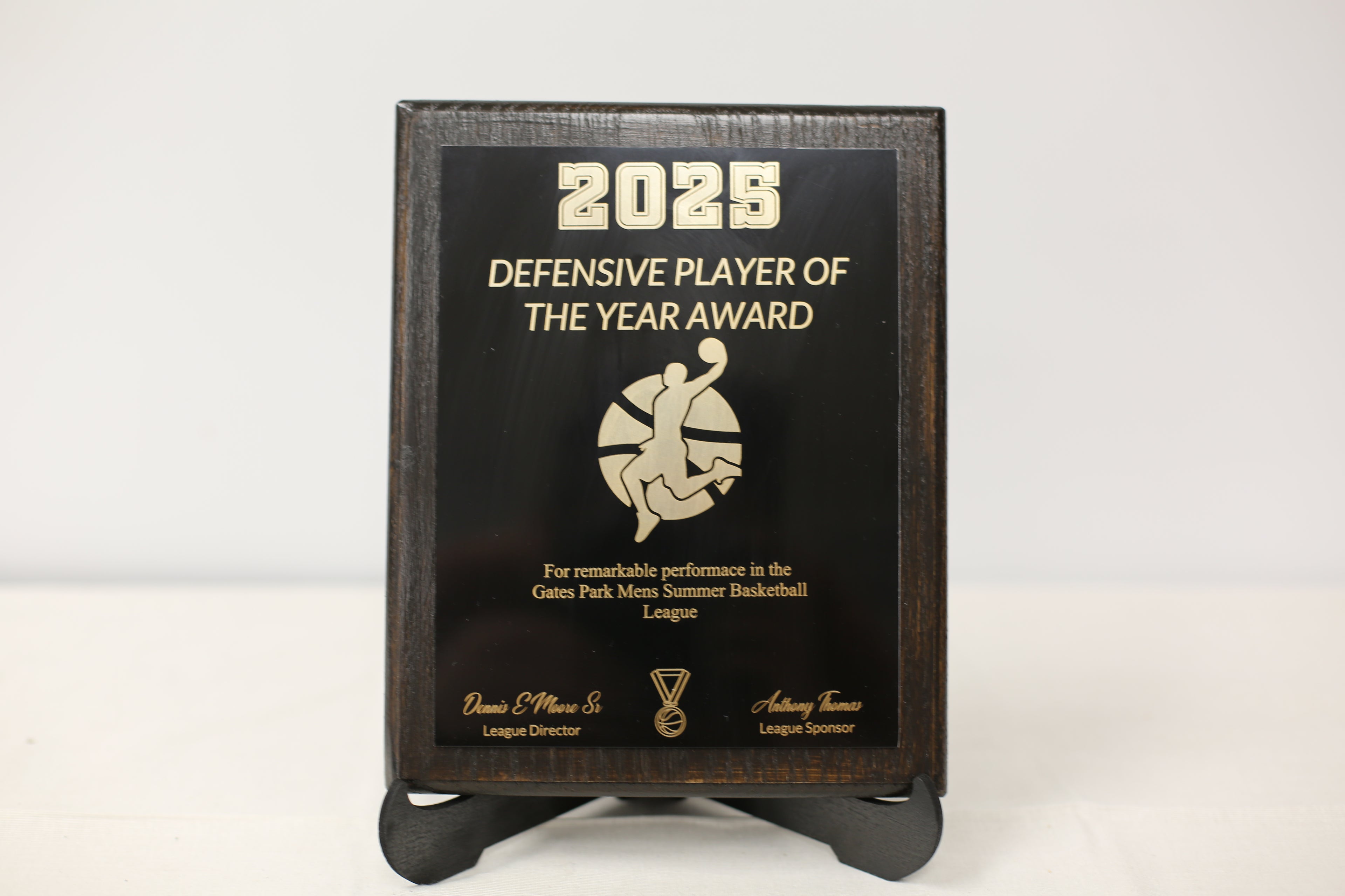 8x10 Metal Award Plaque
