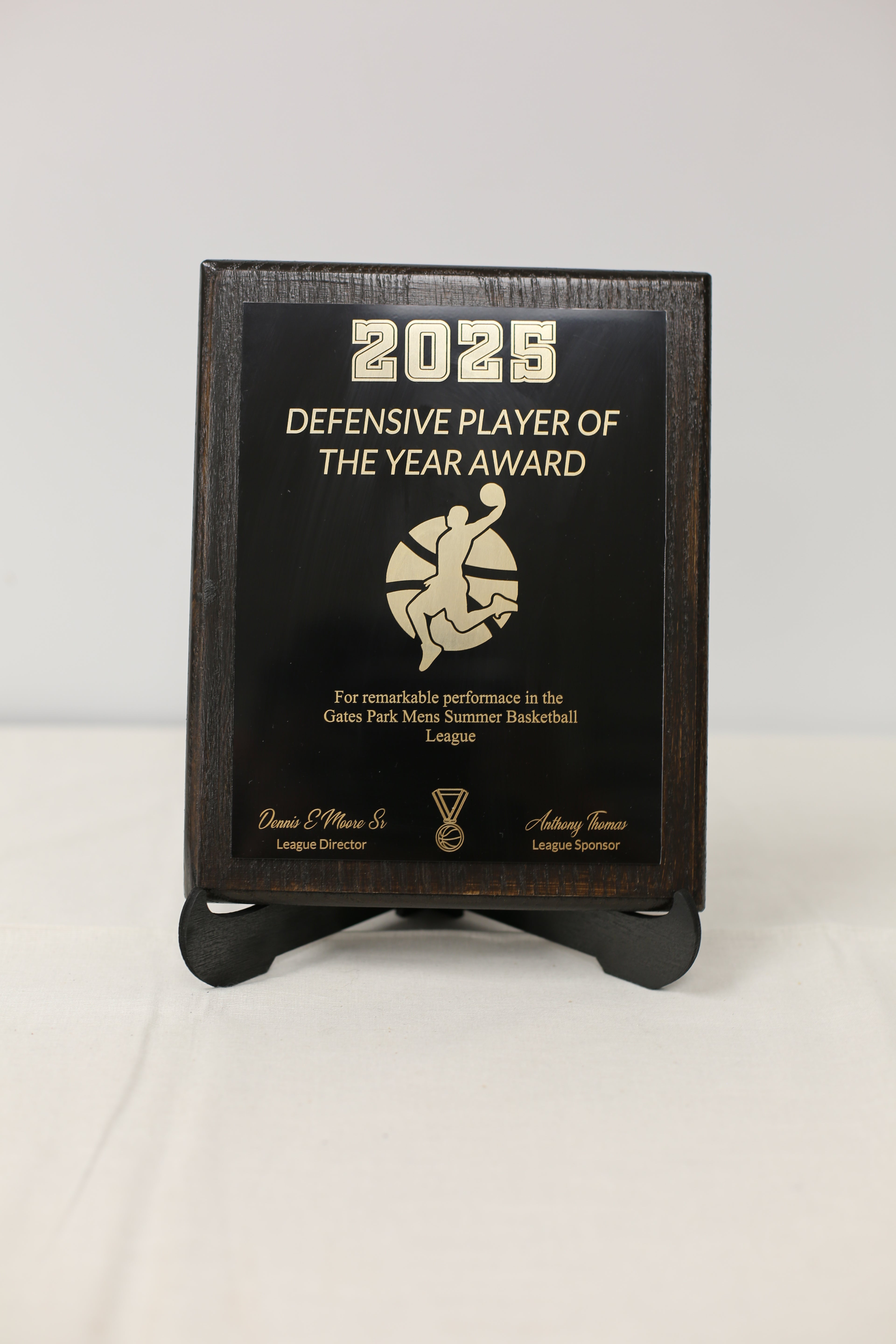 8x10 Metal Award Plaque