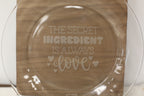 Engraved 10 Inch Glass Plate