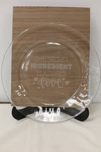 Engraved 10 Inch Glass Plate