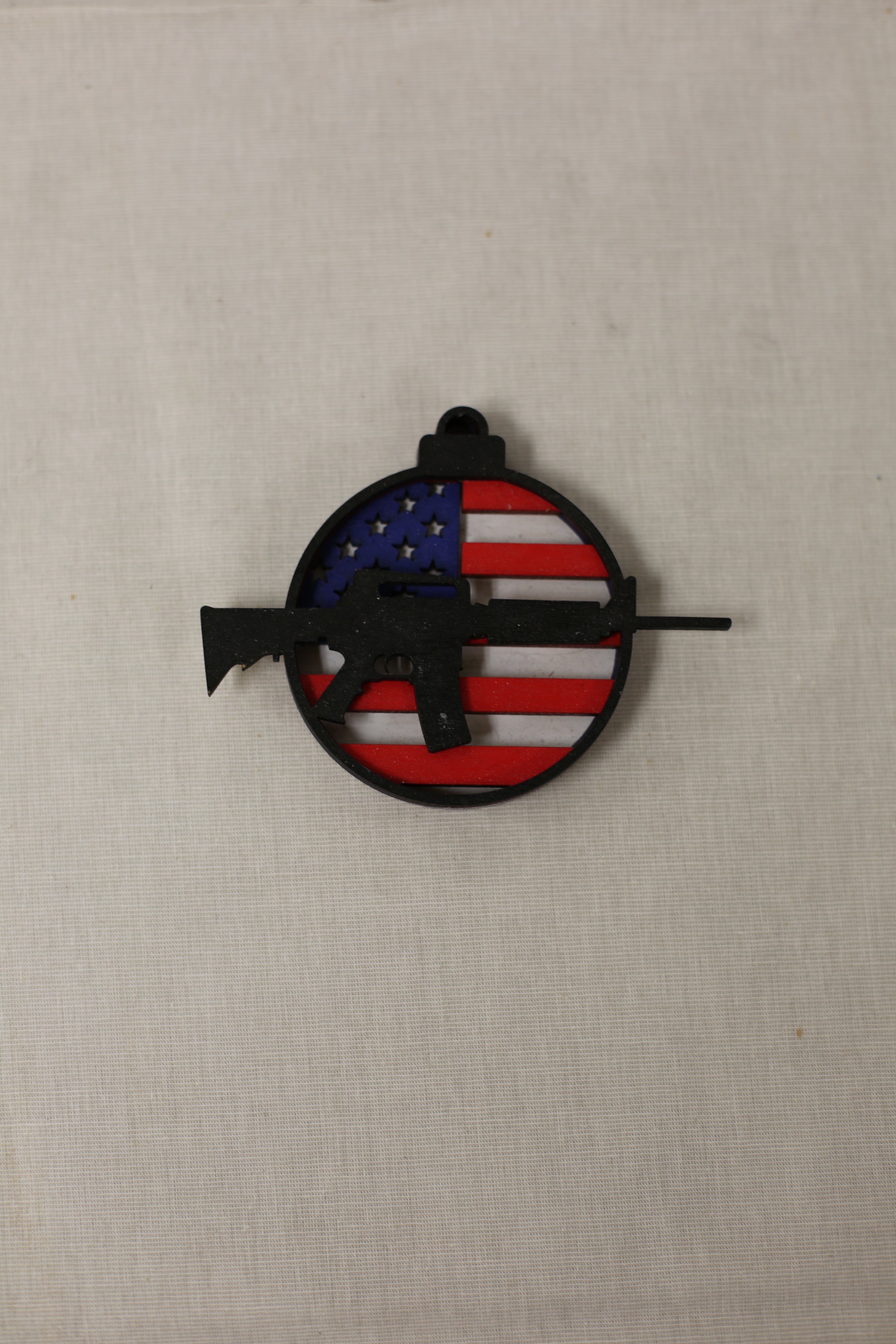 Wood Fallen Veteran Ornament