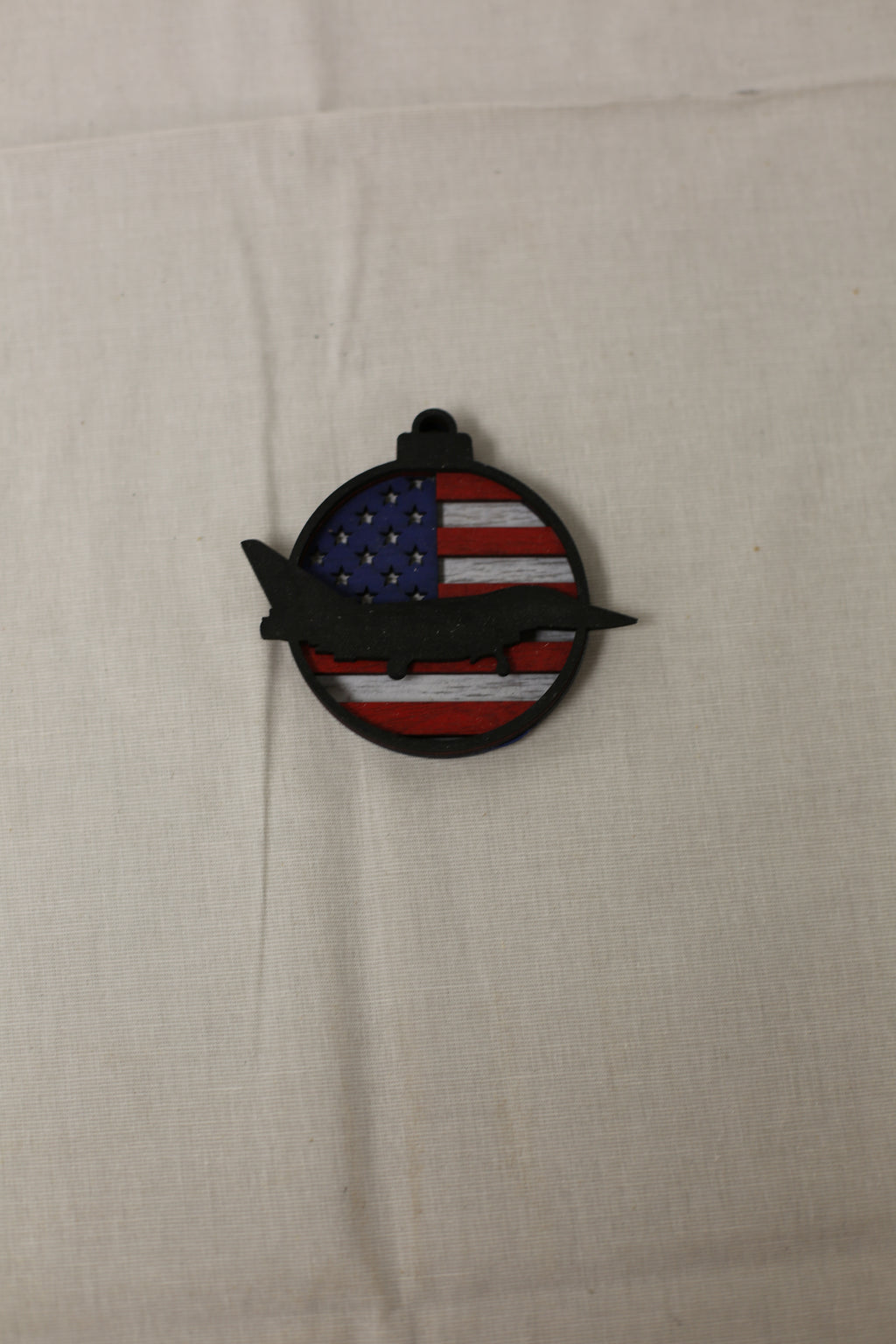 Wood Fallen Veteran Ornament