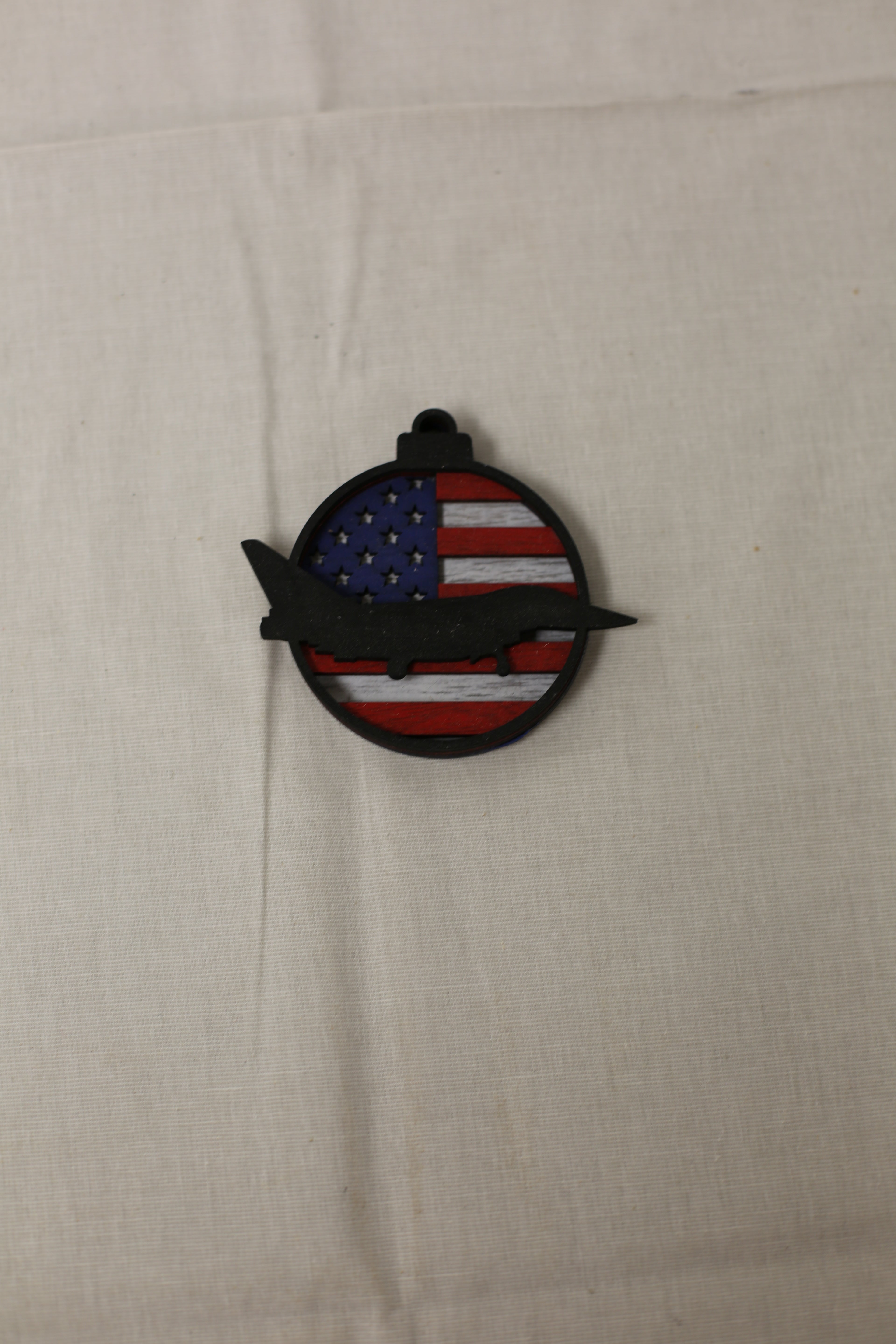 Wood Fallen Veteran Ornament