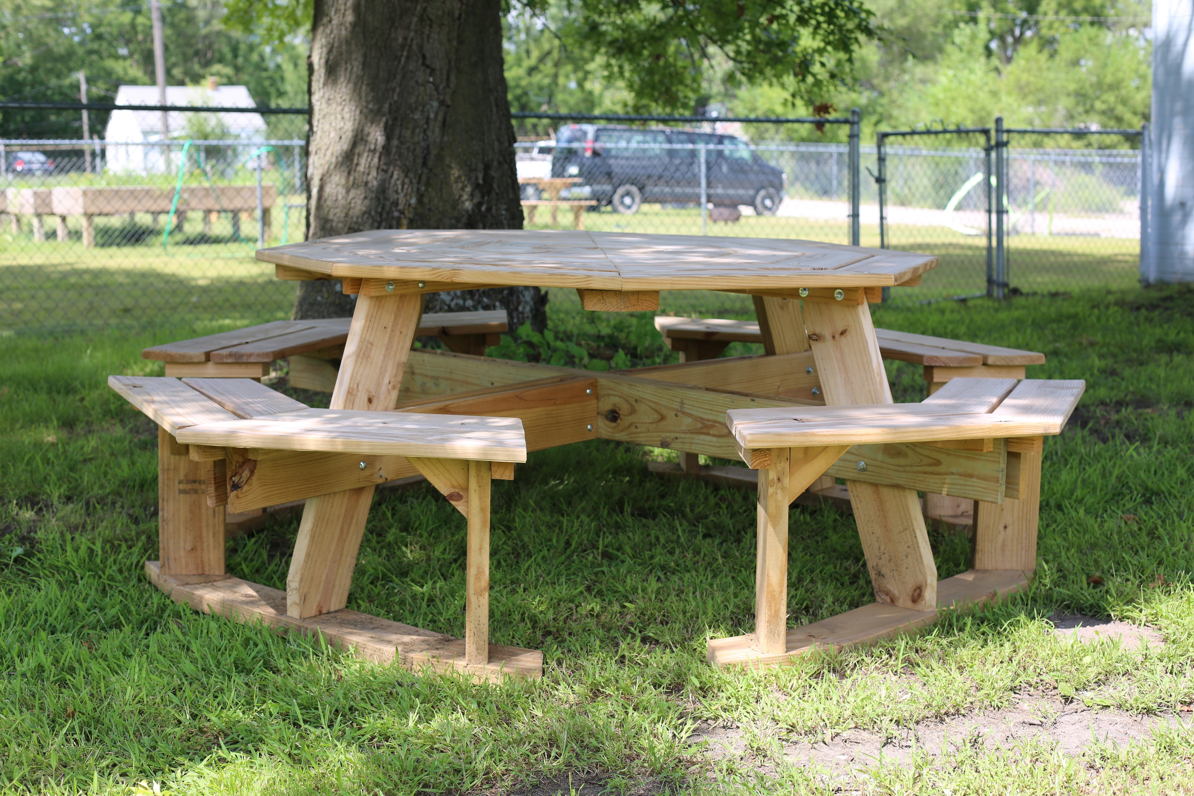 Octagonal Picnic Table
